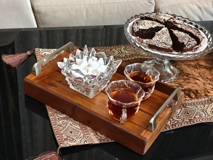 سینی چوب طبیعی ترمو