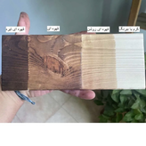 شلف دیواری ست دو عددی چوب طبیعی