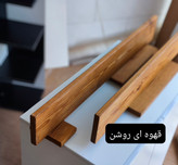شلف دیواری چوب طبیعی تک عددی